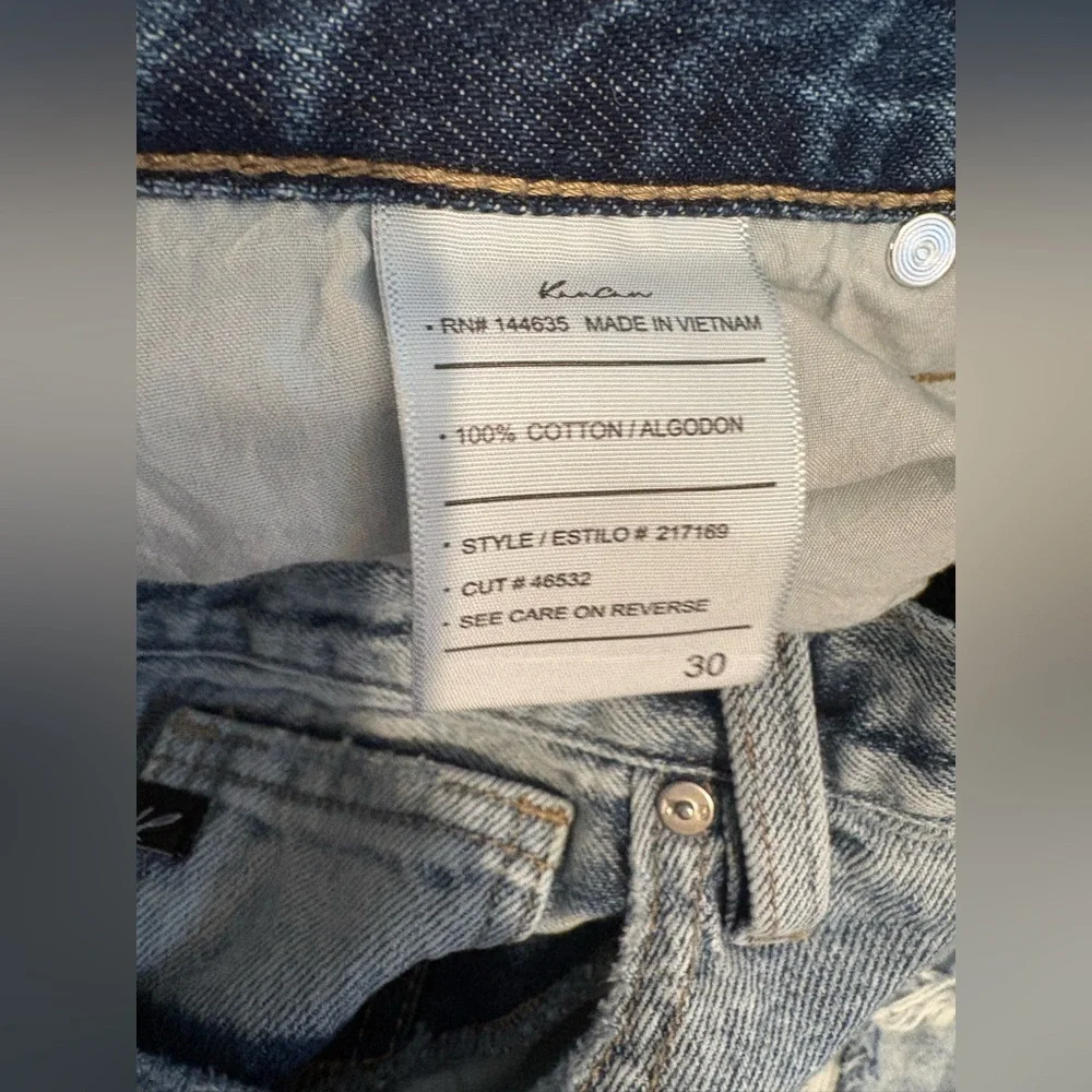 KanCan Women's Distressed Ankle Jeans in Light Blue - Picture 3 of 6